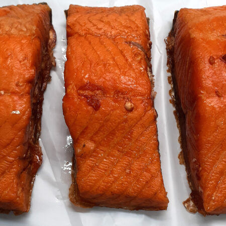 Warm gerookte zalm