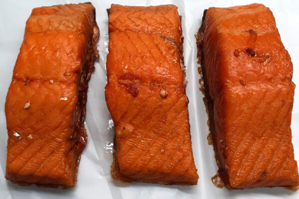 Warm gerookte zalm