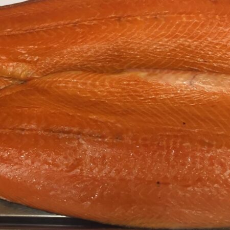 Zalm zijde, gerookt