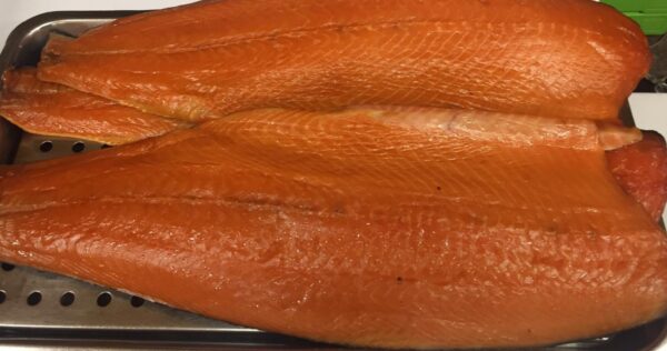 Zalm zijde, gerookt